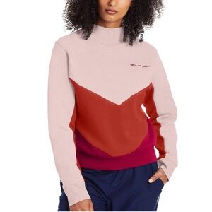 Champion ‘Campus Mock Neck Crew Sweatshirt’ size large